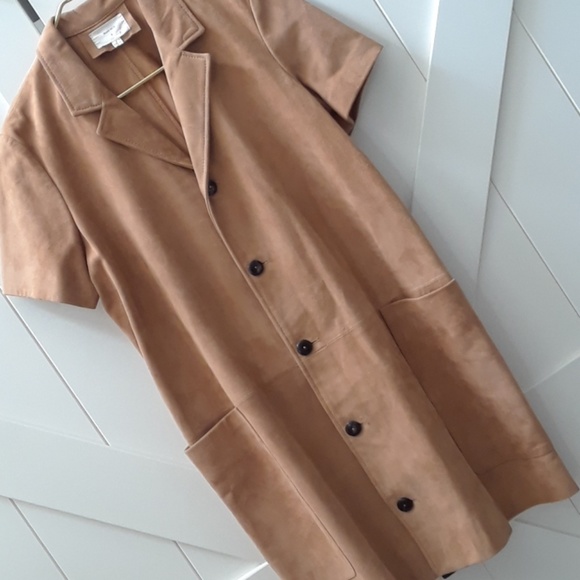 Billy Reid Dresses & Skirts - BILLY REID..GOAT SUEDE DRESS/DUSTER
